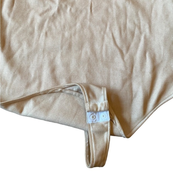 NWT All Saints Jamie Bodysuit in London Stone White Size 10 - Picture 8 of 10
